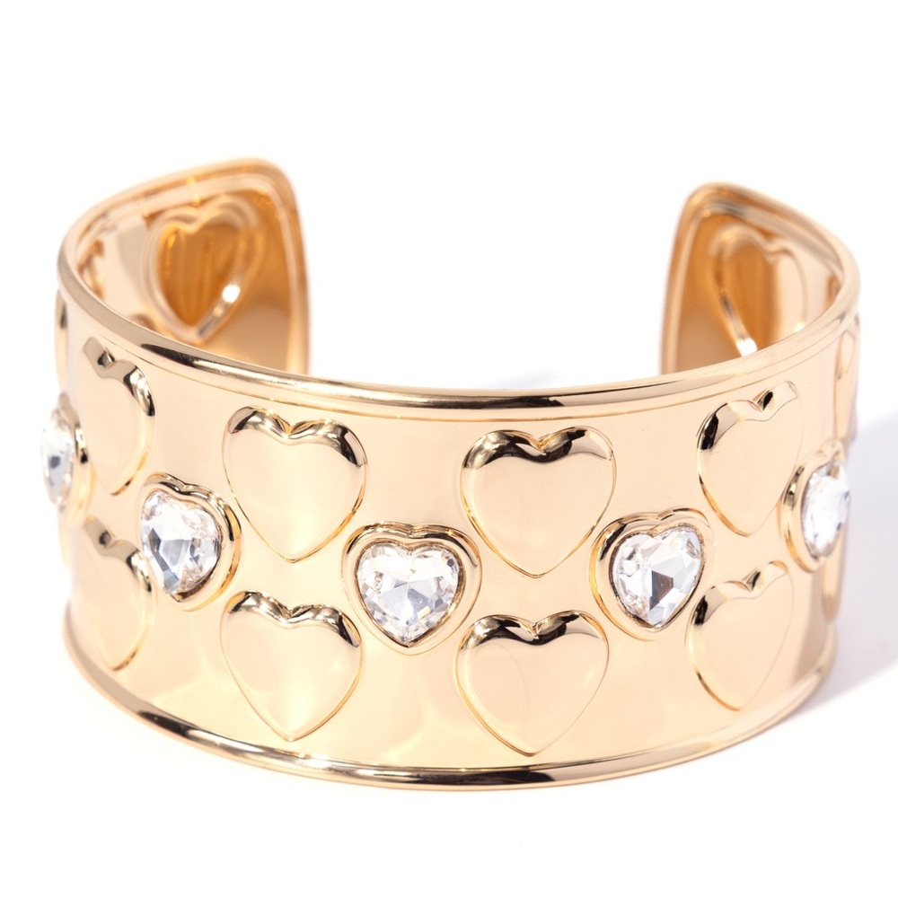 NWT Gold Heart Cuff Bracelet(Last One) - Picture 3 of 4